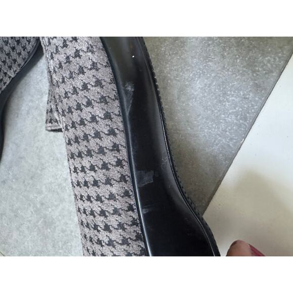 Dansko Houndstooth Loafers Size 40 Slip-On Comfort Shoes Black Gray - Picture 6 of 6